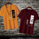 Classic Cotton Blend Printed Tshirt for Men, Pack of 2