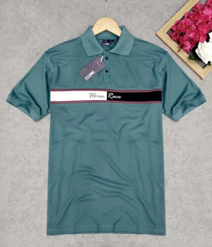 Classic Polyester Spandex Solid Tshirt for Men