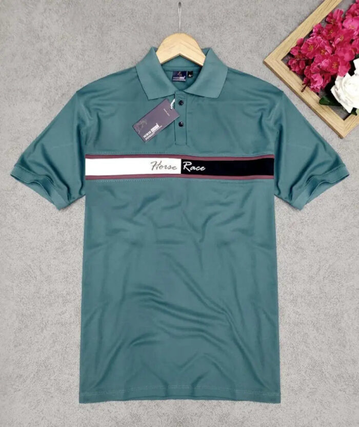 Classic Polyester Spandex Solid Tshirt for Men