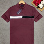 Classic Polyester Spandex Solid Tshirt for Men