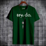 Green Party wear cotton T-Shirt for man.
