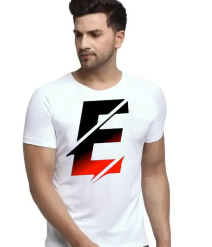 Polyester Half Sleeve Round Neck Regular Length Men tshirt