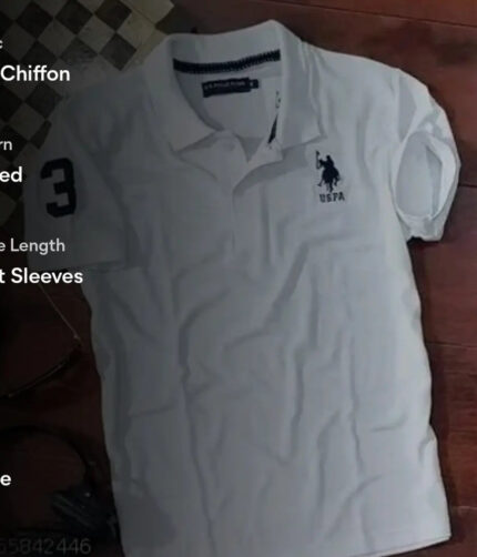 Mens Polycotton Polo Collar T-Shirt