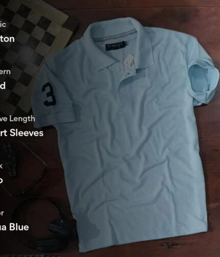 Mens Polycotton Polo Collar T-Shirt