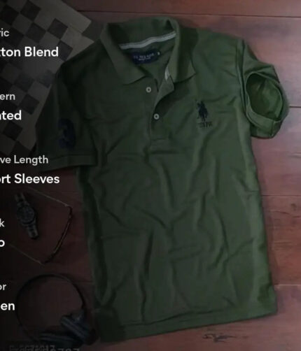 Mens Polycotton Polo Collar T-Shirt