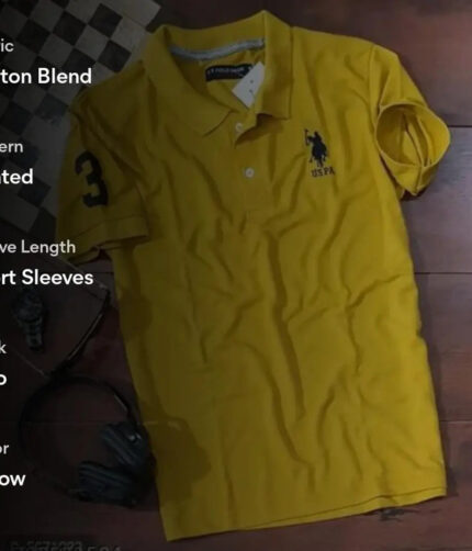 Mens Polycotton Polo Collar T-Shirt