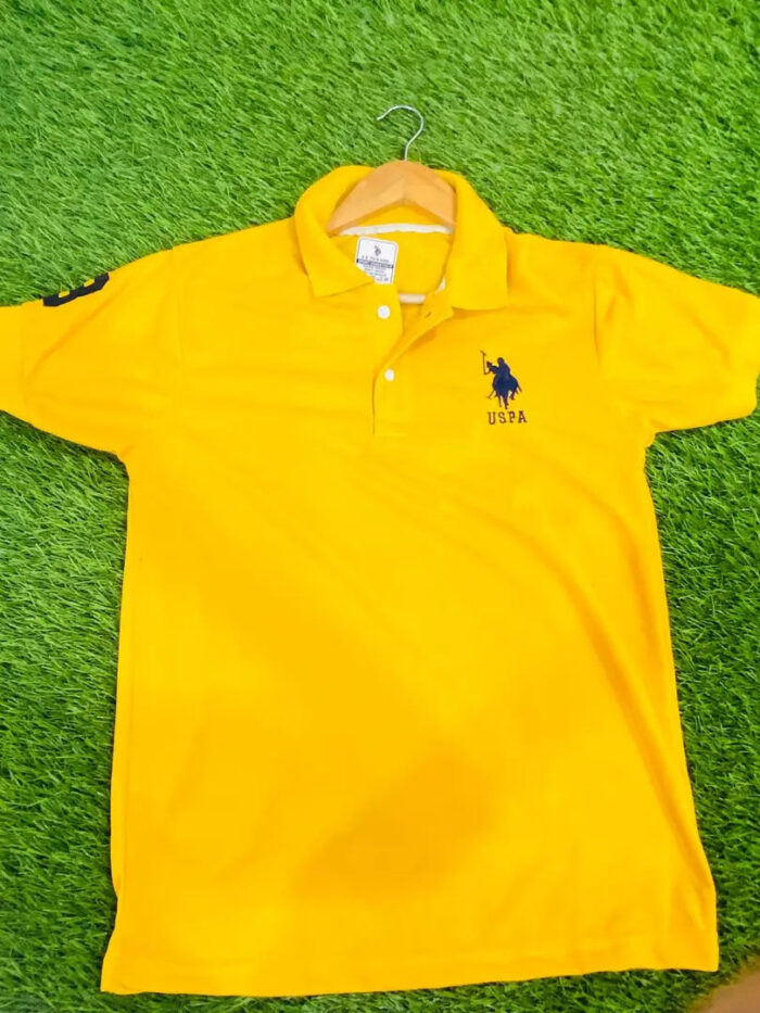 Mens Polycotton Polo Collar T-Shirt