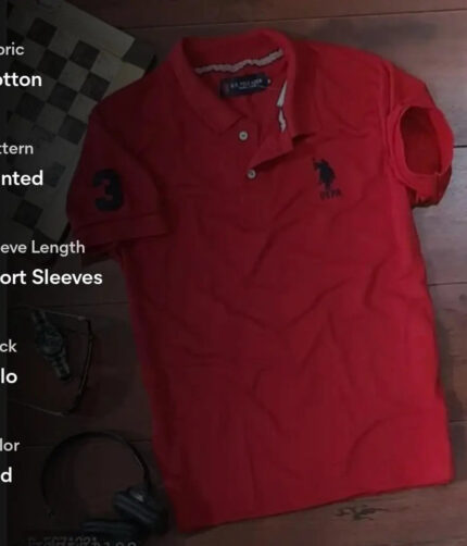 Mens Polycotton Polo Collar T-Shirt