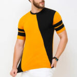 Preety Cotton Color Block Short Sleeves Multicolor T-shirts