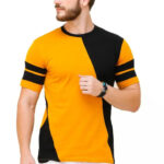 Preety Cotton Color Block Short Sleeves Multicolor T-shirts