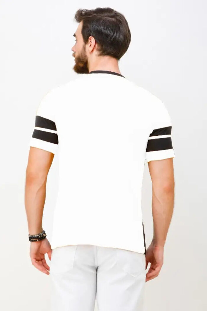 Preety Cotton Color Block Short Sleeves Multicolor T-shirts