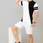 Preety Cotton Color Block Short Sleeves Multicolor T-shirts