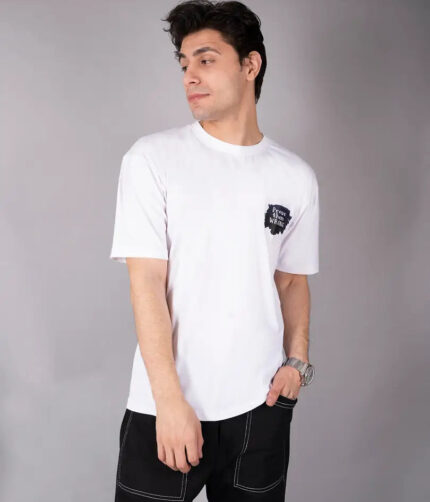 Urban Indy Men's White Genuine Cotton T-shirt