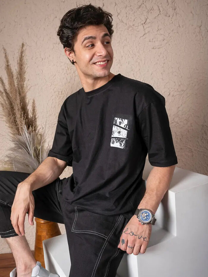 Urban Indy Premium Cotton Anime Graphics Print Oversize Tees