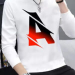Polyester Round Neck Full Sleeve Casual Men tshirt