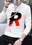 Polyester Round Neck Full Sleeve Casual Men tshirt