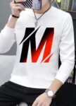 Polyester Round Neck Full Sleeve Casual Men tshirt