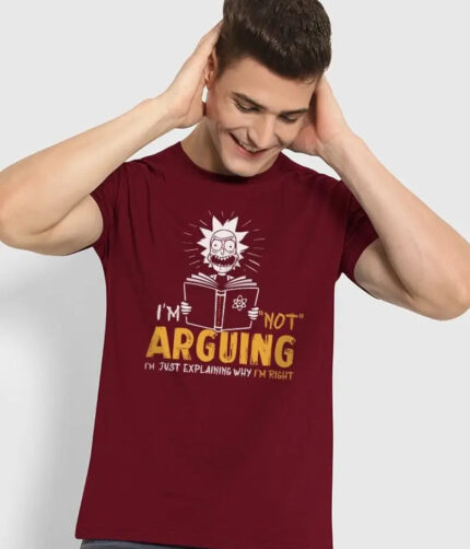 Men's Round Neck Printed Half Sleeve  T-shirt