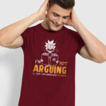 Men's Round Neck Printed Half Sleeve T-shirt