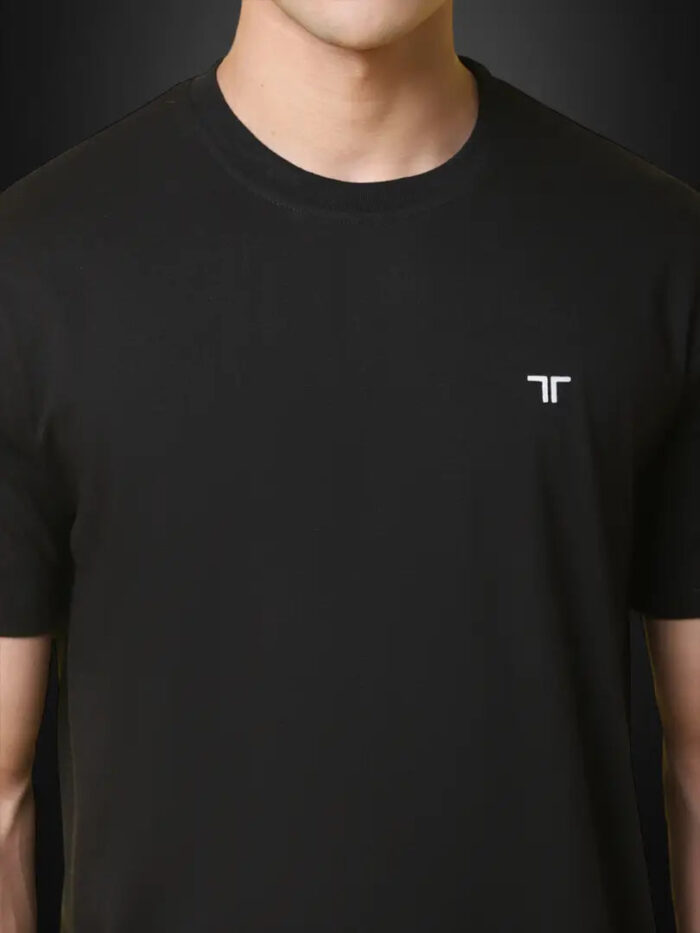 Reliable Cotton Blend Solid Round Neck Tshirt For Men