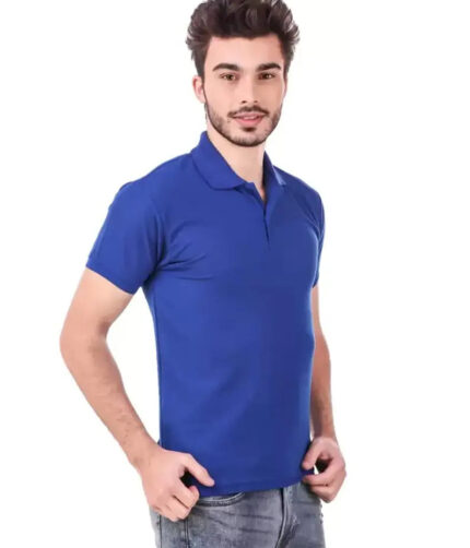KEOTI Poly Cotton Polo Collar  Plain Comfort Fit T-Shirt for Mens