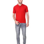 KEOTI Poly Cotton Polo Collar Plain Comfort Fit T-Shirt for Mens