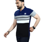 DYRECTDEALS Men's Regular Fit Navy Blue Polo T-Shirts