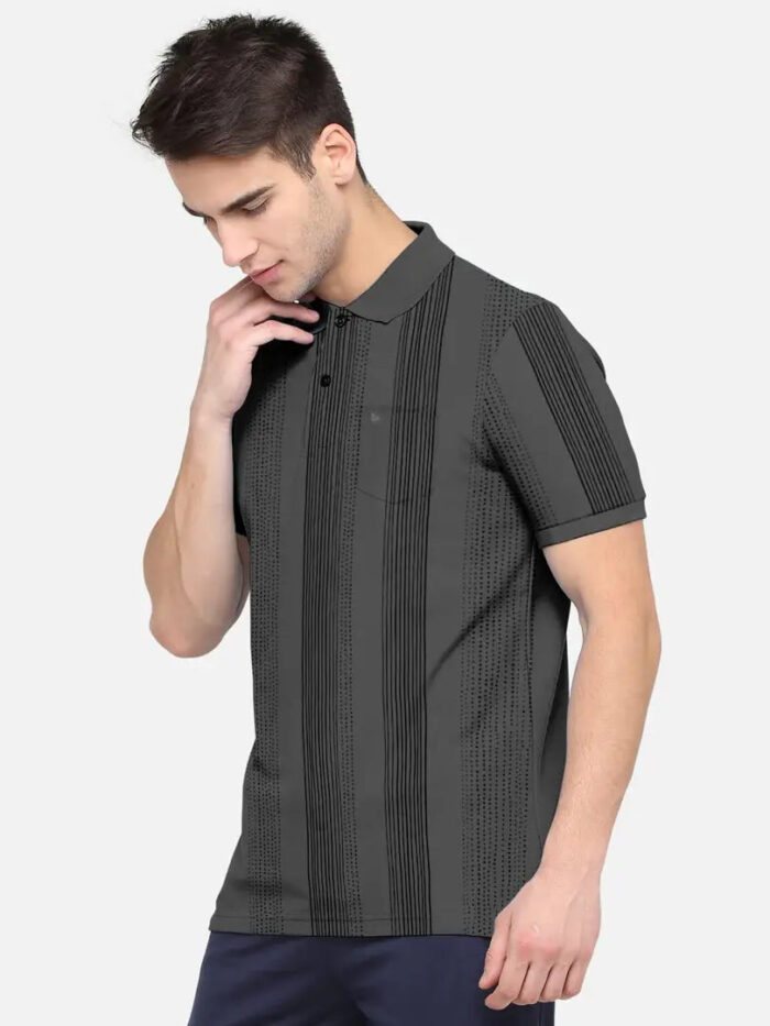 BULLMER Mens Regular Fit Printed Polo Neck/Collared Tshirt