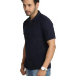 KEOTI Poly Cotton Polo Collar Plain Comfort Fit T-Shirt for Mens