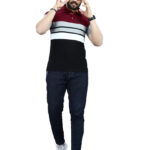 DYRECTDEALS Men's Regular Fit Maroon Polo T-Shirts