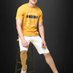 Reliable Cotton Blend Printed Round Neck Tshirt For Men