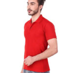 KEOTI Poly Cotton Polo Collar Plain Comfort Fit T-Shirt for Mens