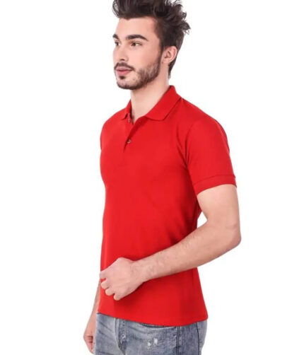 KEOTI Poly Cotton Polo Collar  Plain Comfort Fit T-Shirt for Mens