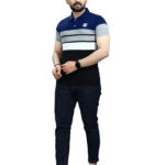 DYRECTDEALS Men's Regular Fit Navy Blue Polo T-Shirts