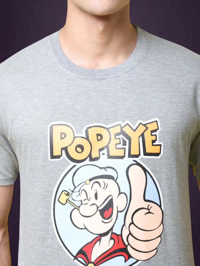 Reliable Cotton Blend Printed Round Neck Tshirt For Men