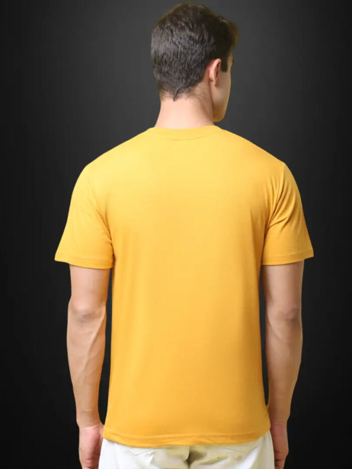 Reliable Cotton Blend Printed Round Neck Tshirt For Men