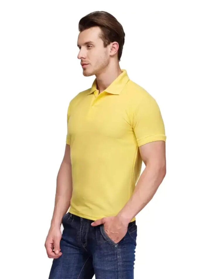 KEOTI Poly Cotton Polo Collar  Plain Comfort Fit T-Shirt for Mens