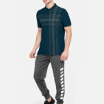 BULLMER Mens Regular Fit Printed Polo Collared Tshirt