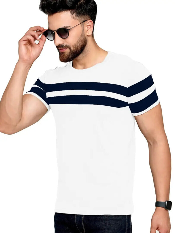 63572a48-015b-40af-bb6c-69f99bb36ecd_11218543-originnm80prcnt AUSK Men's Regular Round Neck Half Sleeves T-Shirts (Color:White & Blue-Size:XX-Large)
