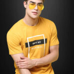 Reliable Cotton Blend Printed Round Neck Tshirt For Men
