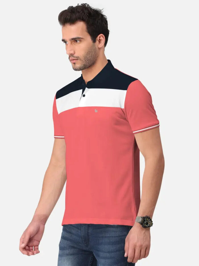 6751c3cd-d5fc-4fe3-bc90-0b10612edb48_235207-originnm80prcnt BULLMER Mens Regular Fit Cut Sew Colorblocked Polo Neck/Collared Tshirt