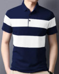 Reliable Multicoloured Cotton Blend Colourblocked Polos For Men