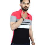 DYRECTDEALS Men's Regular Fit Pink Polo T-Shirts