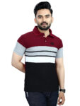 DYRECTDEALS Men's Regular Fit Maroon Polo T-Shirts