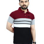 DYRECTDEALS Men's Regular Fit Maroon Polo T-Shirts