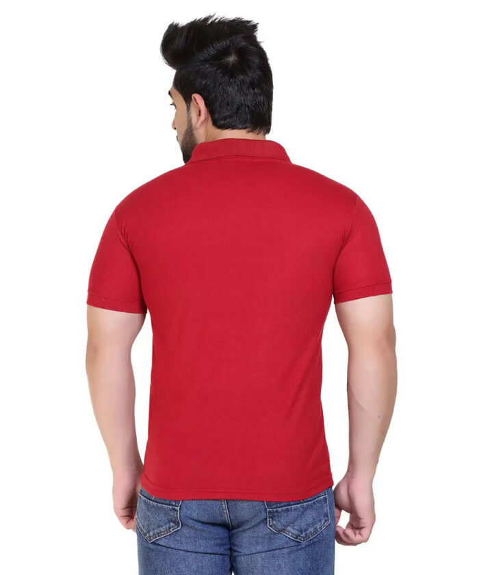 773cf670-bf56-4902-881e-1653862c6c4e_25967029-originnm80prcnt COMPANY ME Matty Men's Plain Polo T-Shirt, Classic Collar, Smart Casual Wear, Multiple Colors | Polo Collar T-Shirts for Men | Menswear T-Shirts (Pack of 1) (X-Large, Maroon)