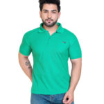 COMPANY ME Matty Men's Plain Polo T-Shirt, Classic Collar, Smart Casual Wear, Multiple Colors | Polo Collar T-Shirts for Men | Menswear T-Shirts (Pack of 1) (Large, Sea Green)
