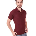 KEOTI Poly Cotton Polo Collar Plain Comfort Fit T-Shirt for Mens
