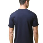 Reliable Blue Cotton Blend Printed Round Neck Tees For Men