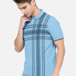 BULLMER Mens Regular Fit Printed Polo Collared Tshirt